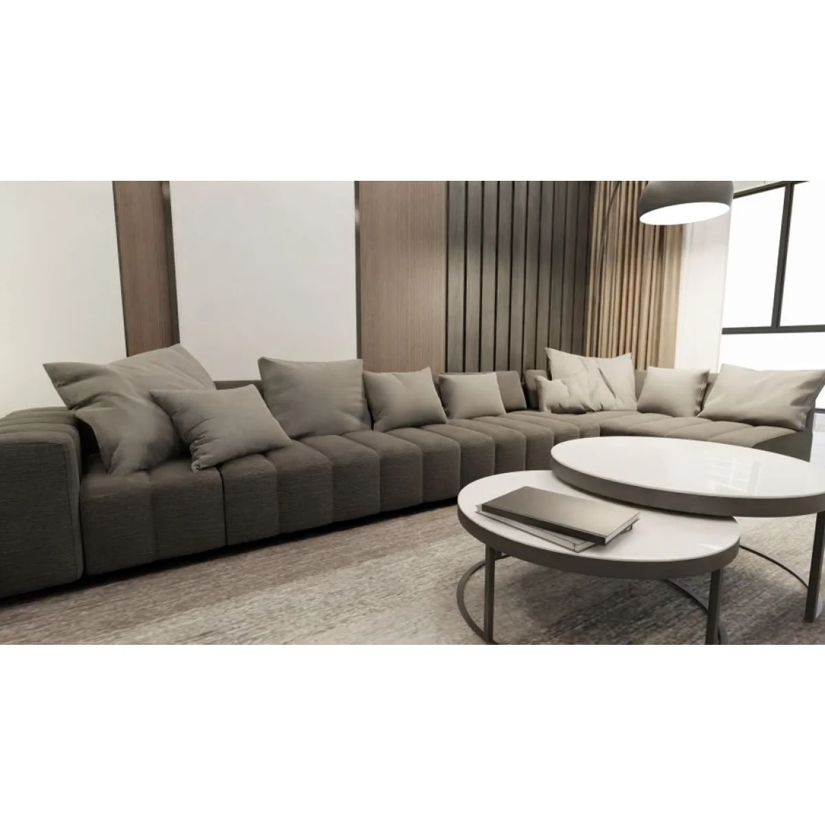3-Seater Fabric Lounge Suite